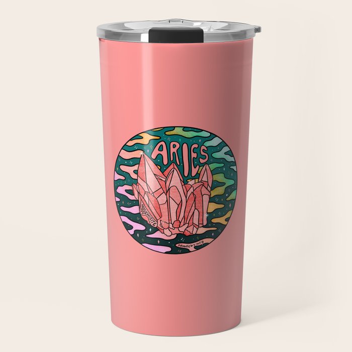 Aries Crystal Travel Mug Gallery Image 1