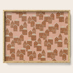 Gingerbread Pink Serving Tray Gallery Image 1