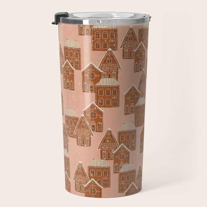 Gingerbread Pink Travel Mug Gallery Image 3
