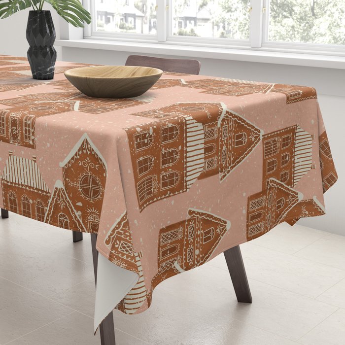 Gingerbread Pink Tablecloth Gallery Image 3
