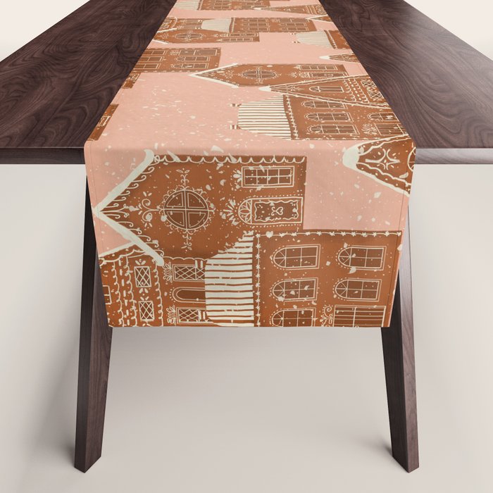 Gingerbread Pink Table Runner Gallery Image 1