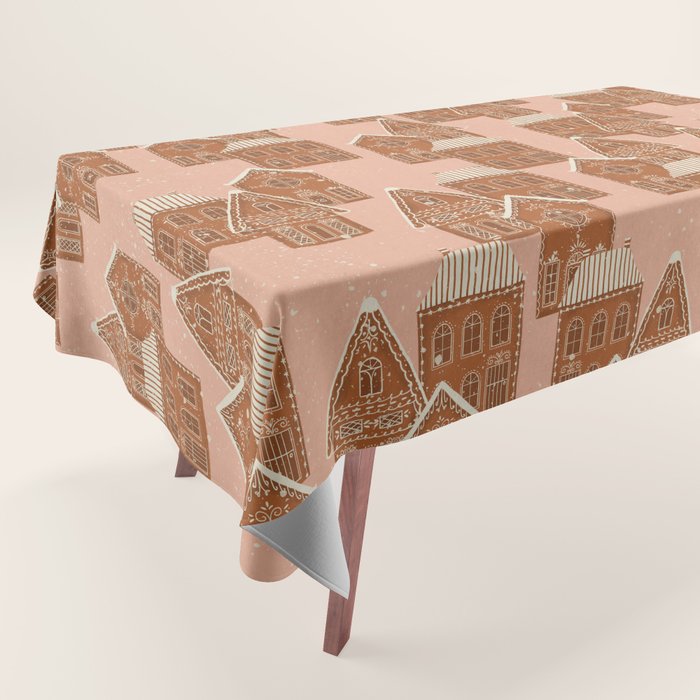 Gingerbread Pink Tablecloth Gallery Image 1