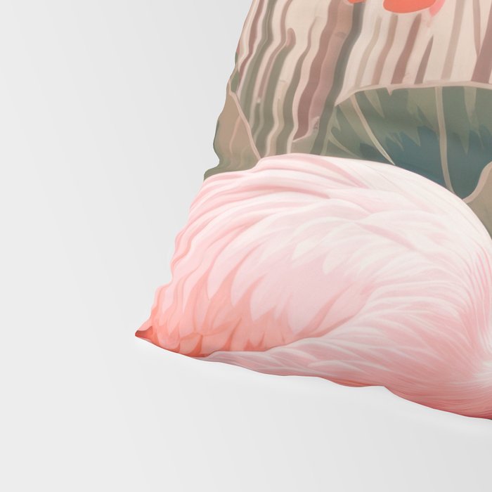Pink Flamingo Pair In The Bloom Pillow Sham Gallery Image 4