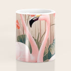 Pink Flamingo Pair In The Bloom Coffee Mug Gallery Image 4