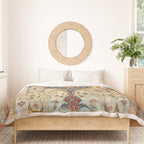 Heriz Silk Northwest Persian Carpet Print Duvet Cover Gallery Image 3