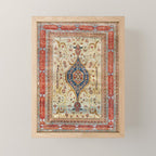 Heriz Silk Northwest Persian Carpet Print Mini Art Print Gallery Image 1