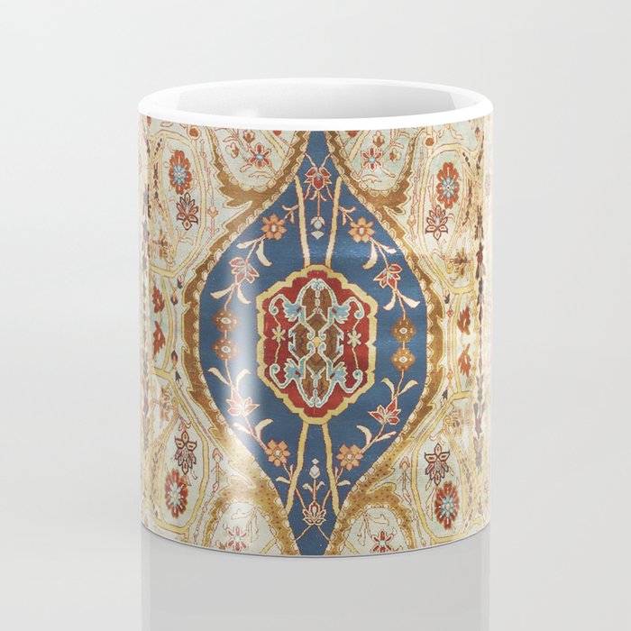 Heriz Silk Northwest Persian Carpet Print Coffee Mug Gallery Image 4