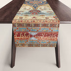 Heriz Silk Northwest Persian Carpet Print Table Runner Gallery Image 1