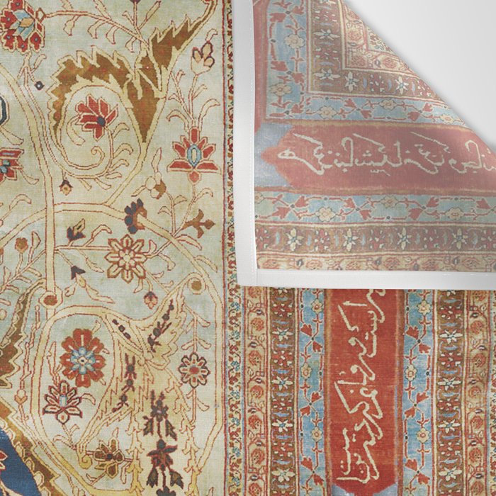 Heriz Silk Northwest Persian Carpet Print Wall Tapestry Gallery Image 3