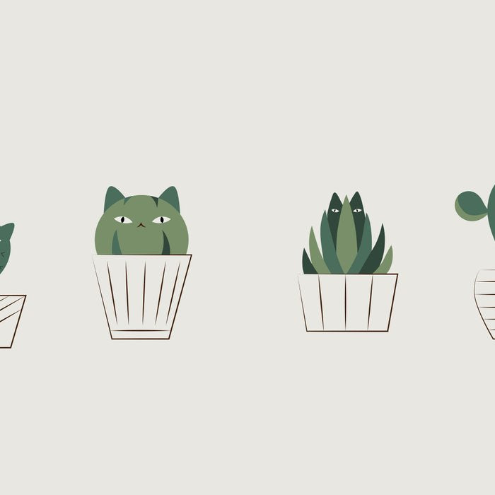 Cat and Plant 20: Cattus Coffee Mug Gallery Image 2