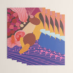 Mushroom abstract pattern Wrapping Paper Gallery Image 3