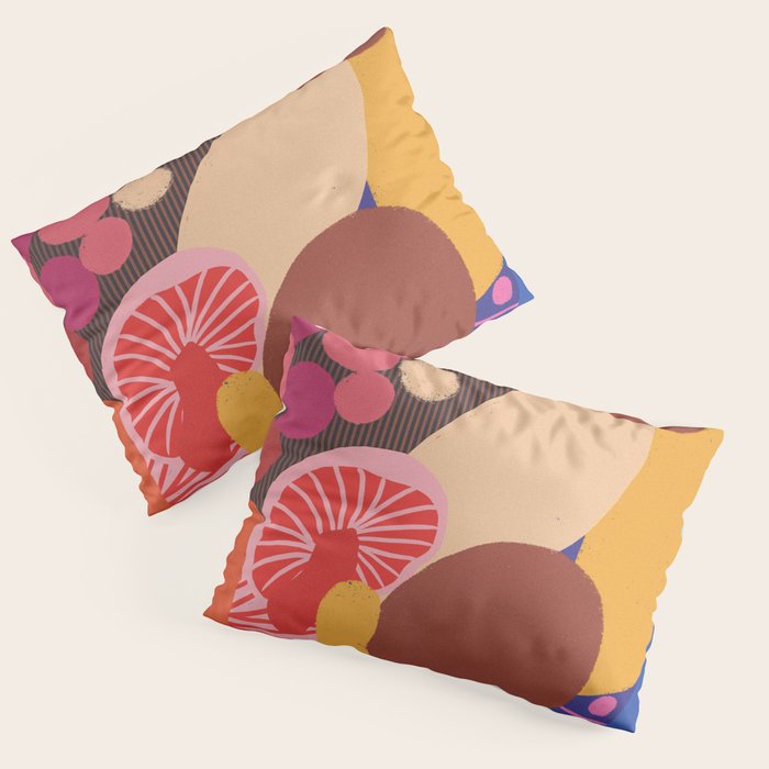 Mushroom abstract pattern Pillow Sham Gallery Image 3