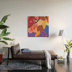 Mushroom abstract pattern Wood Wall Art Gallery Image 2