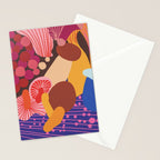 Mushroom abstract pattern Stationery Card Gallery Image 2