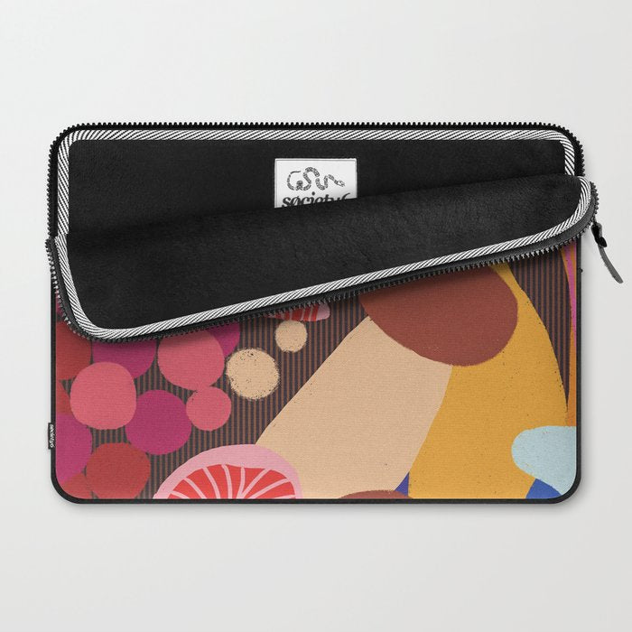 Mushroom abstract pattern Laptop Sleeve Gallery Image 2
