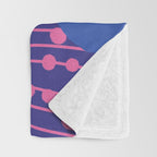 Mushroom abstract pattern Throw Blanket Gallery Image 3