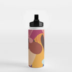 Mushroom abstract pattern Water Bottle Gallery Image 2