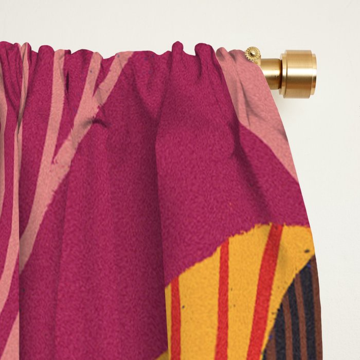 Mushroom abstract pattern Window Curtain Gallery Image 2