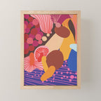 Mushroom abstract pattern Mini Art Print Gallery Image 1