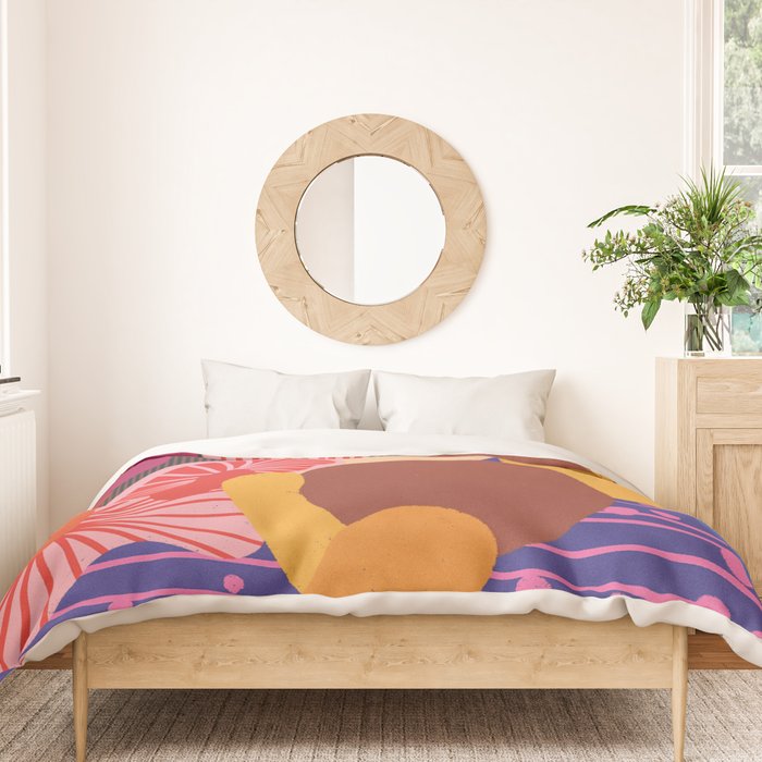Mushroom abstract pattern Duvet Cover Gallery Image 3