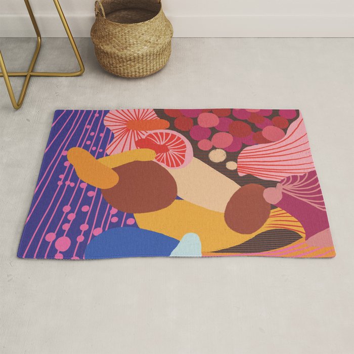 Mushroom abstract pattern Rug Gallery Image 1