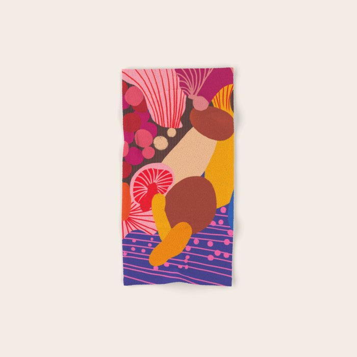 Mushroom abstract pattern Towels Gallery Image 1
