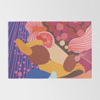 Mushroom abstract pattern Rug Gallery Image 2