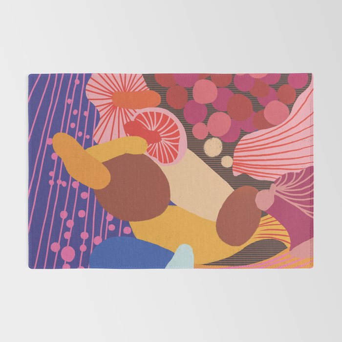 Mushroom abstract pattern Rug Gallery Image 2