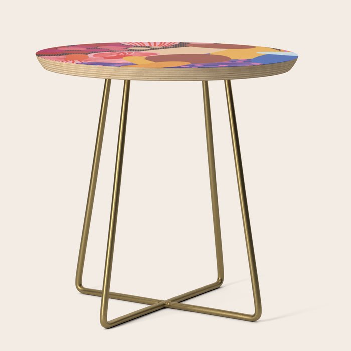 Mushroom abstract pattern Side Table Gallery Image 1