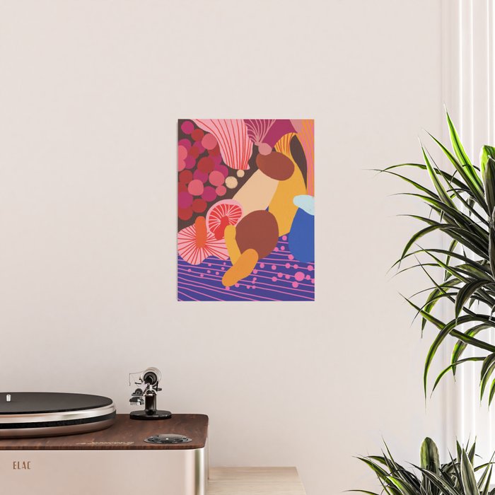 Mushroom abstract pattern Poster Gallery Image 2