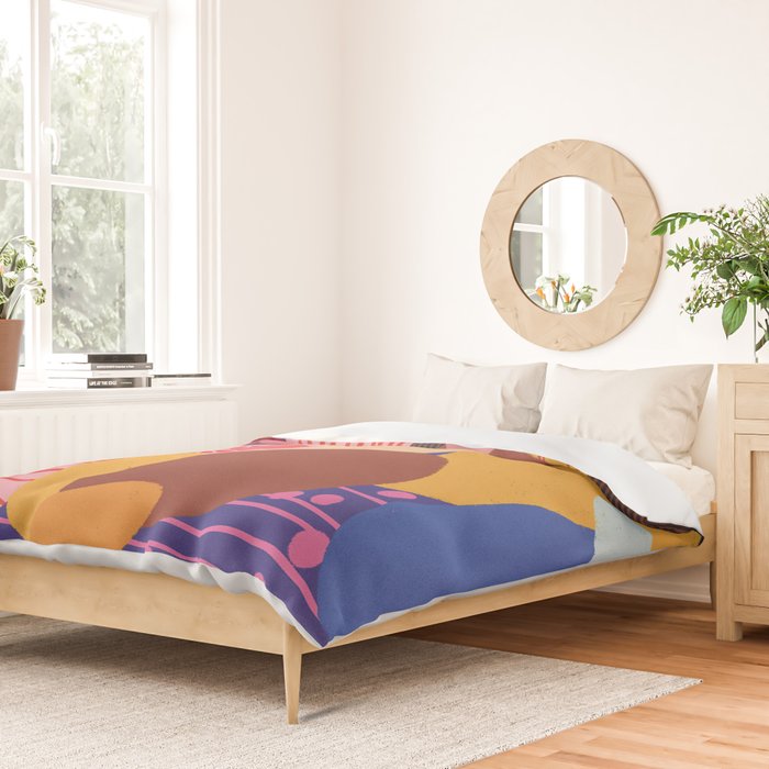 Mushroom abstract pattern Duvet Cover Gallery Image 2