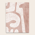 Terracotta White Shapes Abstract Artwork Notebook Gallery Image 4