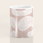 Terracotta White Shapes Abstract Artwork Coffee Mug Gallery Image 4