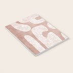 Terracotta White Shapes Abstract Artwork Notebook Gallery Image 3