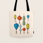 Charming Chinese Lanterns Tote Bag Gallery Image 1