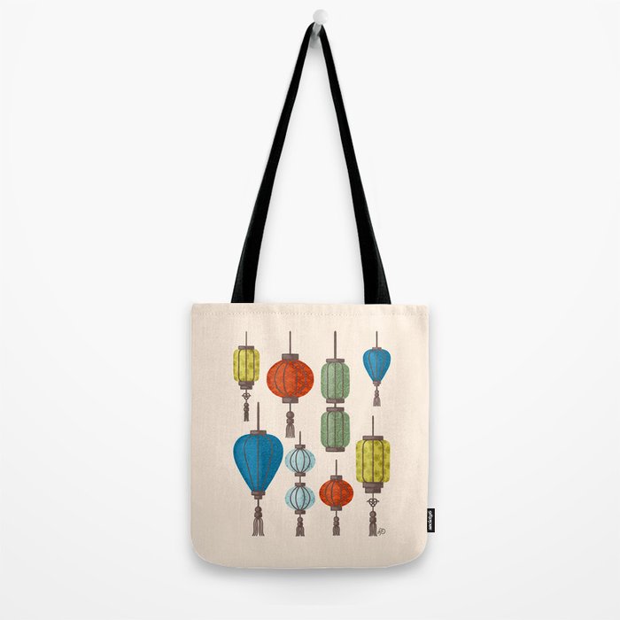 Charming Chinese Lanterns Tote Bag Gallery Image 2
