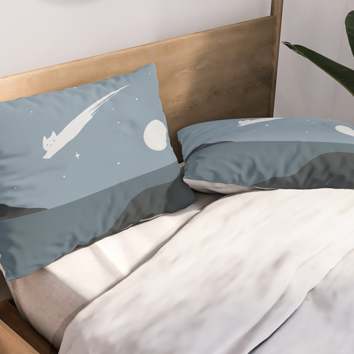 Cat Landscape 43 Pillow Sham Gallery Image 2