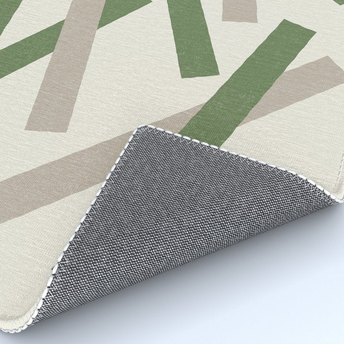Lines Misaligned - Green Rug Gallery Image 4