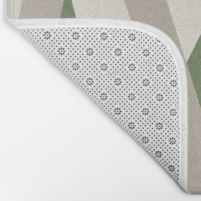 Lines Misaligned - Green Bath Mat Gallery Image 2