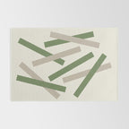 Lines Misaligned - Green Rug Gallery Image 2