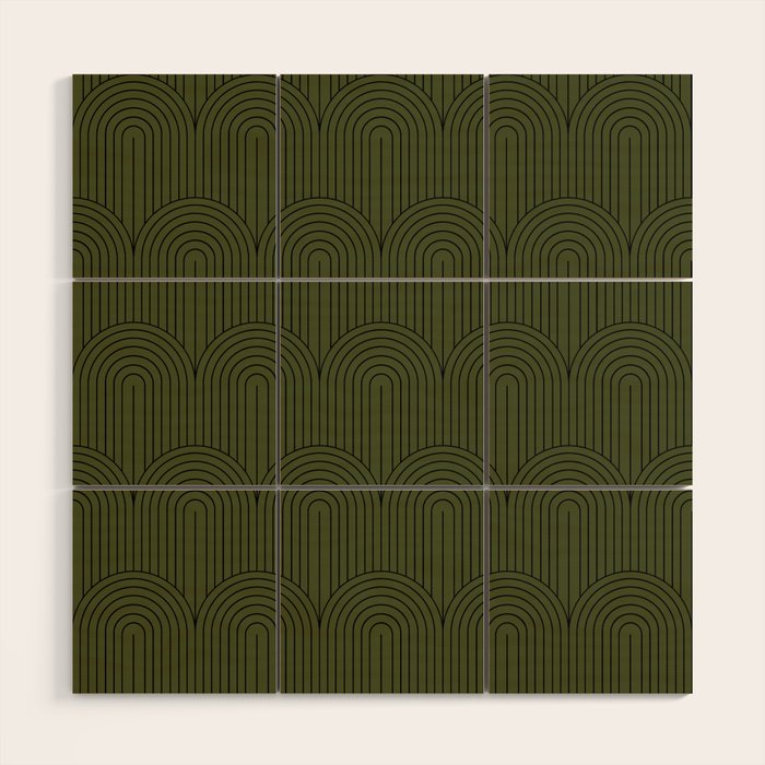 Art Deco Arch Pattern VIII Wood Wall Art Gallery Image 1