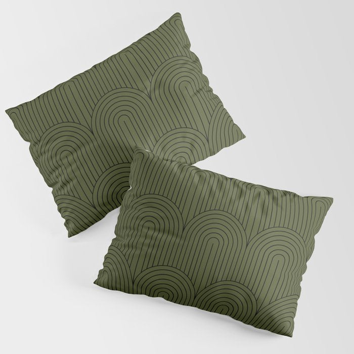 Art Deco Arch Pattern VIII Pillow Sham Gallery Image 3