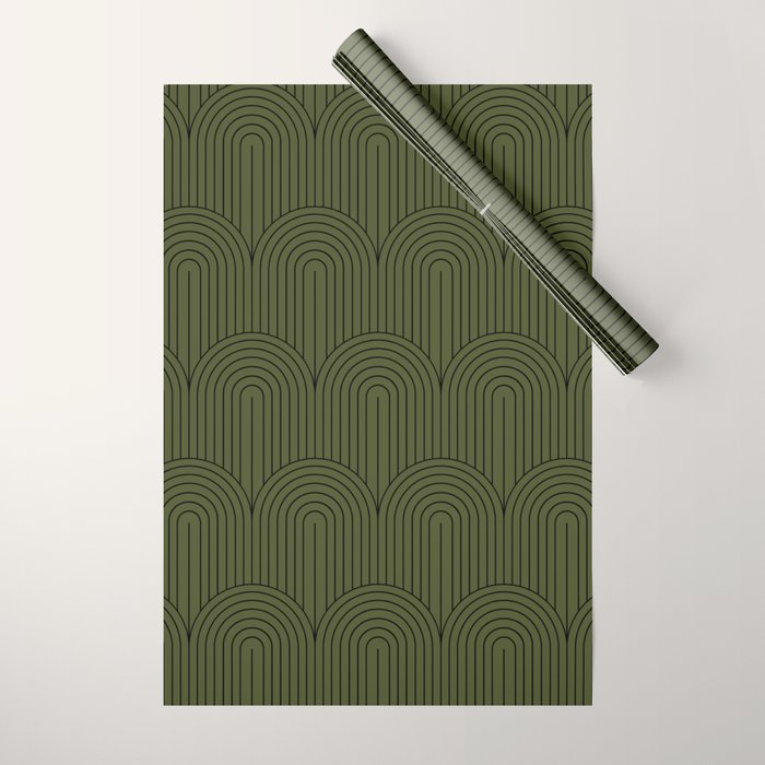 Art Deco Arch Pattern VIII Wrapping Paper Gallery Image 1