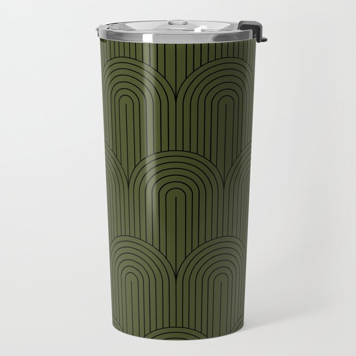 Art Deco Arch Pattern VIII Travel Mug Gallery Image 2