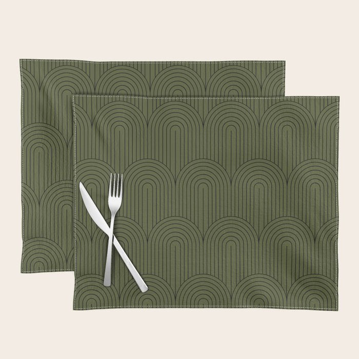 Art Deco Arch Pattern VIII Placemat Gallery Image 1