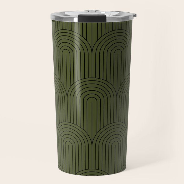 Art Deco Arch Pattern VIII Travel Mug Gallery Image 1