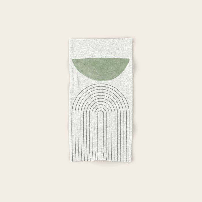 Green Moon Arch Bath Towel Gallery Image 1