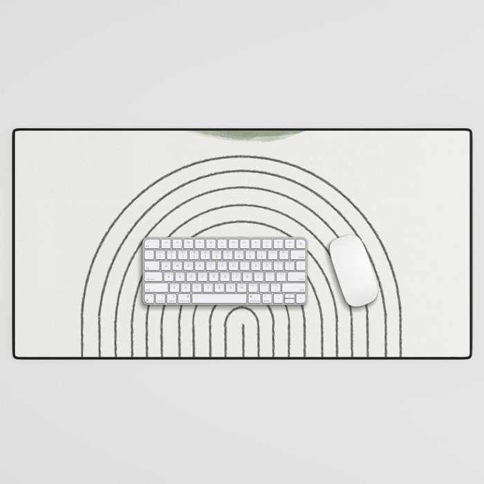 Green Moon Arch Desk Mat Gallery Image 1