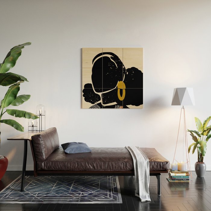 Black Hair No. 4 Wood Wall Art Gallery Image 2