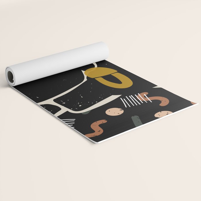 Black Hair No. 4 Yoga Mat Gallery Image 2